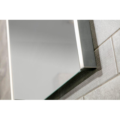 Plieger Lina Nero spiegel – 60x80 cm – LED-verlichting – Zwart