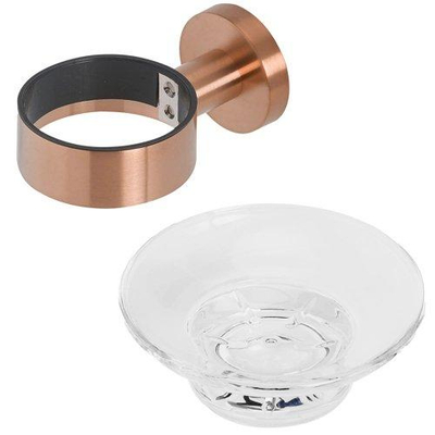 Porte-savon Geesa Nemox avec plateau - bronze brossé