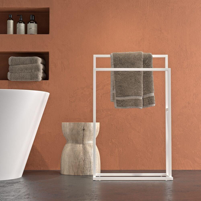 Sealskin Carré Porte-serviettes autoportant Blanc