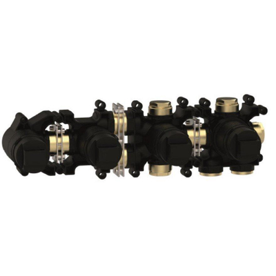Crosswater MPRO Module 2D Inbouwdeel - voor baduitloop en handdouche - zwart
