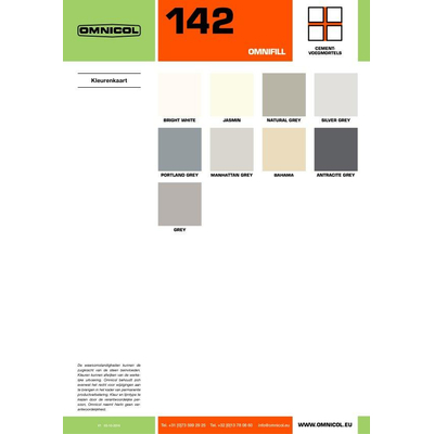 Omnifill 142 mortier de jointoiement gris naturel