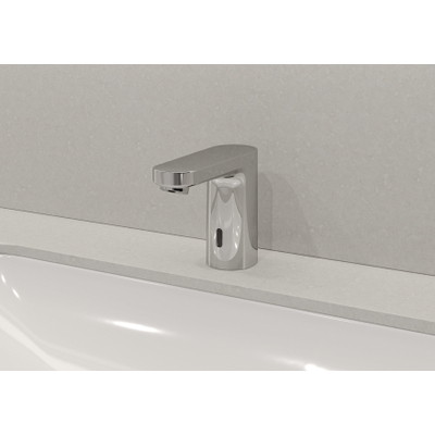Hansgrohe Vernis Blend wastafelkraan elektronisch 6V koud water - hoogglans chroom
