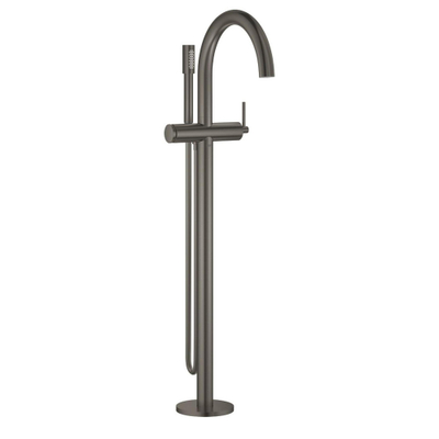 GROHE Atrio afbouwdeel v. vrijstaande badmengkraan met omstel m. Sena stick handdouche en doucheslang 125cm brushed hard graphite OUTLETSTORE