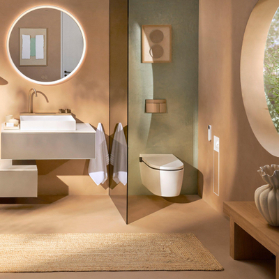 Hansgrohe XtraStoris Rock Porte-brosse WC - porte-rouleau - porte carrelable - blanc mat