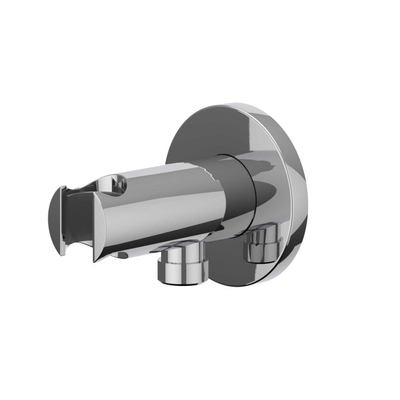 IVY Bond Ensemble de douche pluie - encastré - symmetry - inverseur d'arrêt 2 voies - bras mural 40 cm - douche de tête slim 25 cm - support avec sortie - flexible de douche 150 cm - douchette 3 jets - Chrome