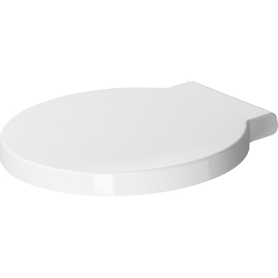 Duravit Starck 1 WC-zitting - 45.3x42x4.2cm - met softclose - met quickrelease - kunststof - wit glanzend