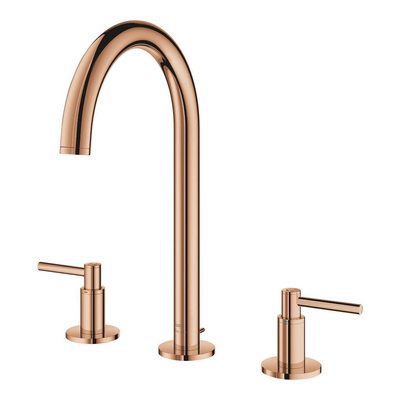 Grohe Atrio Mitigeur lavabo - M size - 3 trous - Warm sunset brillant (cuivre)