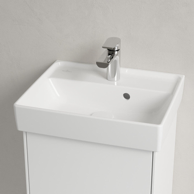 Villeroy & Boch Collaro fontein - 45x37cm - met overloop - 1 kraangat - White Alpine (glans wit)