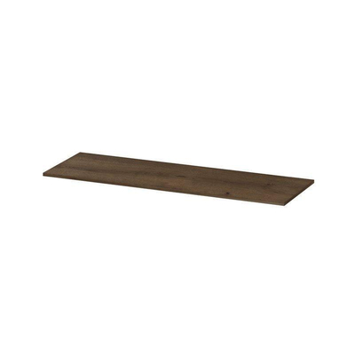 INK Topdeck Wastafelblad - 140x45x2cm - tbv onderkast - MDF - Fineer Chocolate