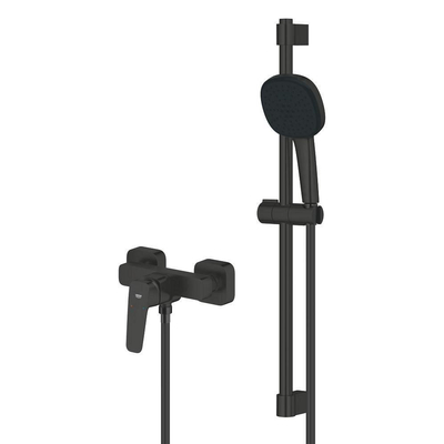 Grohe Cubeo Douchemengkraan set - glijstang - met douchegarnituur - mat zwat