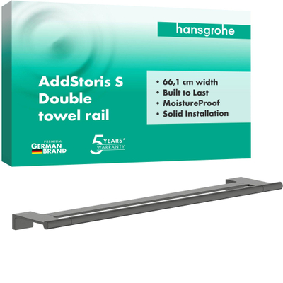 Hansgrohe AddStoris S dubbel handdoekrek BBC