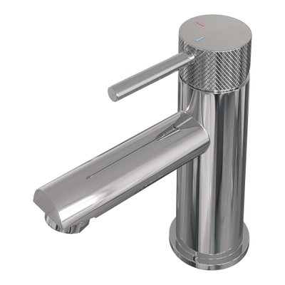 Brauer Chrome Carving wastafelkraan - model A - opbouw - laag - eengreeps - chroom