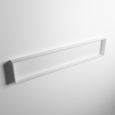 Mondiaz Easy nis 29.5x149.5x8cm voor Inbouw/opbouw 1 open vak Solid surface Talc/Cale