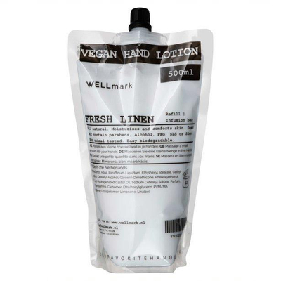 Wellmark Recharge Crème mains Linge frais 500 ml