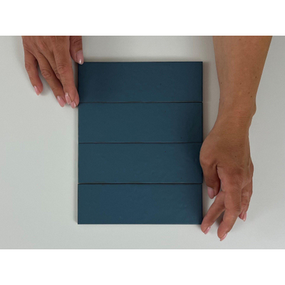 Equipe Cerámicas Kalma wandtegel - 6x18.6cm - Deep Blue mat (blauw)