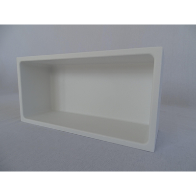 Crosstone by Arcqua Solid Alcove niche encastrée 30x15x10cm solid surface blanc mat