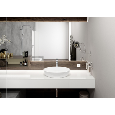 Hansgrohe Vernis wastafelkraan 108 highriser met metalen waste chroom