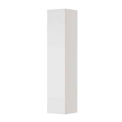 INK Armoire de salle de bains - 36x37x169cm - 1 porte - sans poignée - MDF laqué blanc brillant