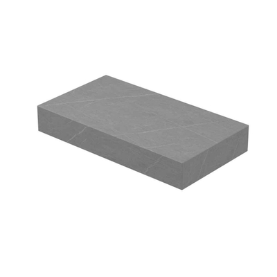 INK Blocq Plateau de lave-mains - 40x22x6cm - suspendu - sans découpe - céramique Armani grey mat