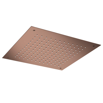 Hotbath Mate Tête de douche encastrée - carrée - 38x38cm - cuivre brossé PVD