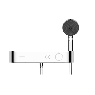 Hansgrohe Pulsify Select mitigeur thermostatique de douche avec tablette de douche 40cm chrome