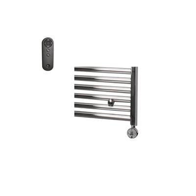 Sanicare HVS Elektrische Radiator - 172x45cm - 671W - met afstandsbediening - thermostaat - chroom - rechtsonder - chroom