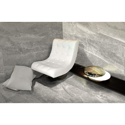 ÉCHANTILLON Terravito Codoro carreau mural et de sol - 30x60cm - 9mm - Rectangle - rectifié - effet marbre - gris clair mat
