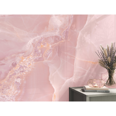 Baldocer Ceramica Onyx wand- en vloertegel - 120x120cm - 9mm - gerectificeerd - roze