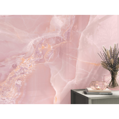 Baldocer Ceramica wand- en vloertegel - 60x120cm - 9mm - gerectificeerd - Natuursteen look - Roze