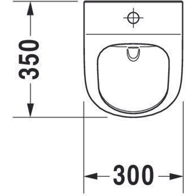 Duravit Me by starck Urinoir - spoelrandloos - met boveninlaat - zonder vlieg - inclusief bevestiging afvoer horizontaal/verticaal - rimless - wit