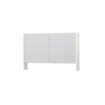 Ink spk3 armoire de toilette avec double portes en miroir, 2 portes avec étagère ouverte et prise de courant/interrupteur