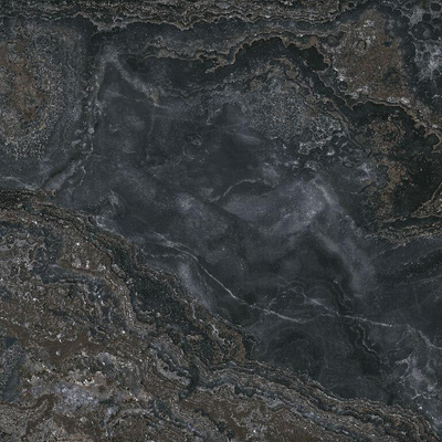 Cifre Cerámica Jewel Black pulido 120x120cm gerectificeerd Vloer- en Wandtegel Marmer look Glans Antraciet