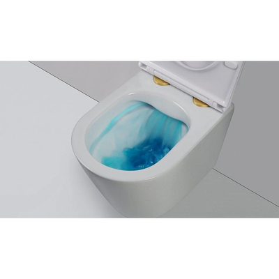 FugaFlow Eccelente Pietra Ensemble de fixation - abattant WC - laiton brossé
