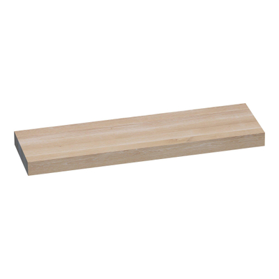 BRAUER Creek plan vasque suspendu - 160x50x10cm - lamelles chêne blanc