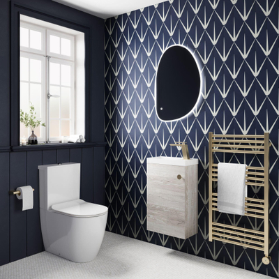 Crosswater KAI X Compact toilette combinée sans réservoir avec coude d'évacuation 37x62x39.5cm céramique blanc