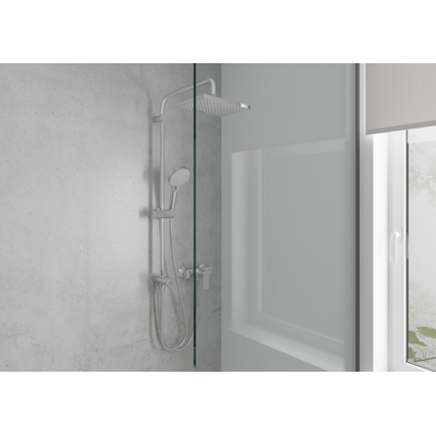 Hansgrohe Vernis Shape - showerpipe - zonder thermostaat - mat zwart