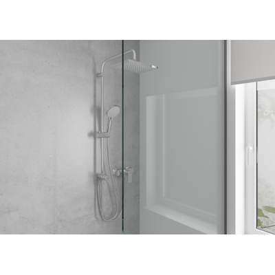 Hansgrohe Vernis showerpipe zonder thermostaat chroom