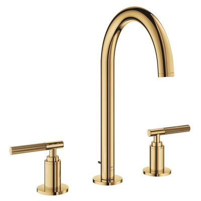 Grohe Atrio private collection wastafelkraan - L-size - 3gats - opbouw - cool sunrise