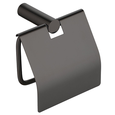 Wiesbaden Ida toiletrolhouder met klep gunmetal SHOWROOMMODEL