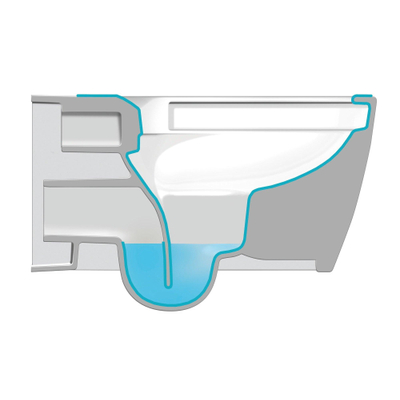 Duravit Me by starck Starck Mewandcloset - diepspoel - rimless - 37x57cm - met verdekte bevestiging - glans wit