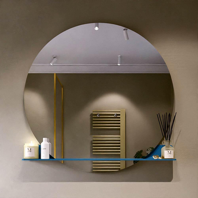 Mondiaz SPOT Miroir de salle de bain - rond 120cm - plan de miroir - couleur Jean