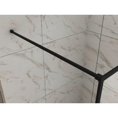 Wiesbaden Stabilisatiestang 1200mm pour douche à l'italienne Square mat noir