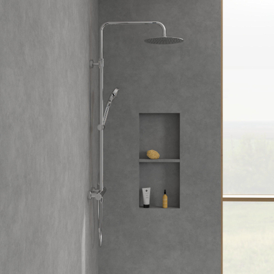 Villeroy & Boch Verve Showers Douchesysteem - met drie functies - voor wandmontage - hoogglans chroom