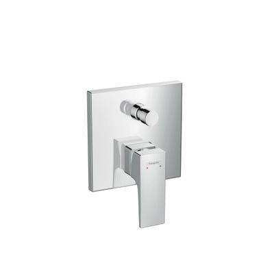 Hansgrohe Metropol Eengreeps badmengkraan - afbouwdeel - met rechte greep - hoogglans chroom