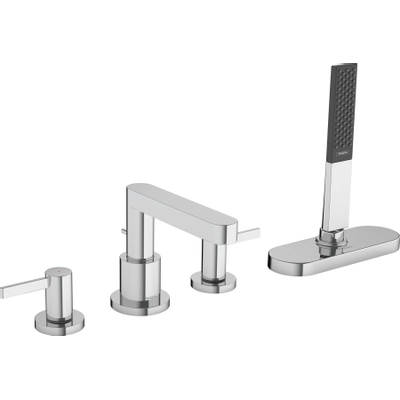 Hansgrohe Finoris Afdekset 4-gats badkraan - met s-box - hoogglans chroom