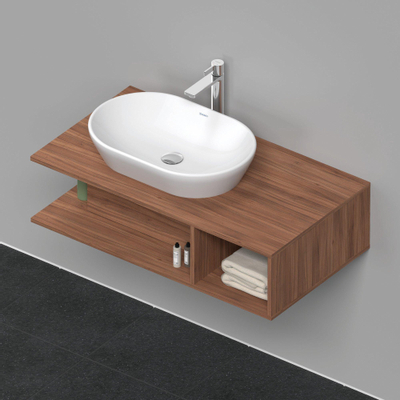 Duravit D-neo Meuble sous vasque 100x55x26cm sans tiroirs Noisetier mat