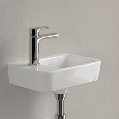 Villeroy & Boch O.novo Lave-mains 36x25cm 1 trou de robinet gauche sans trop-plein Blanc