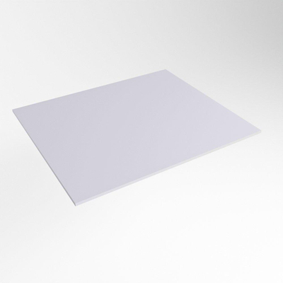 Mondiaz TOP 51 Plan de dessus - 50x51x0.9cm - adapté pour plaque de recouvrement - Solid surface - Cale