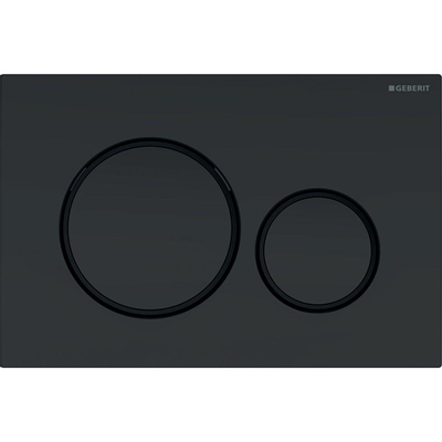 Geberit Sigma20 bedieningsplaat - 2-toets spoeling - rond - dualflush - mat zwart