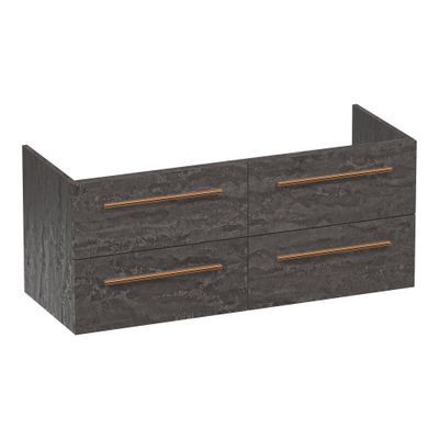 BRAUER Trust wastafelonderkast 120 excl. opbouwgrepen 4 softclose lades en 2 sifon uitsparingen - Damascus